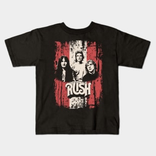 Vintage Distressed Rush Kids T-Shirt